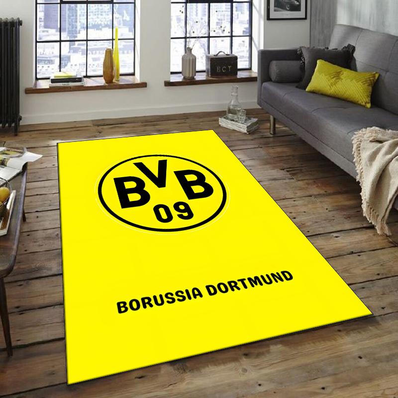 1 Stück Fußballteam-Design Teppich - Rutschfest, Weich & Gemütlich Fußmatte für Wohnzimmer, Schlafzimmer, Büro - Dekoteppich für Innen/Außen