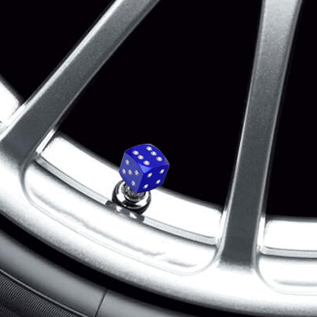 BOROLA New Dice Machined Aluminum Air Valve Cap Tire Aluminum
