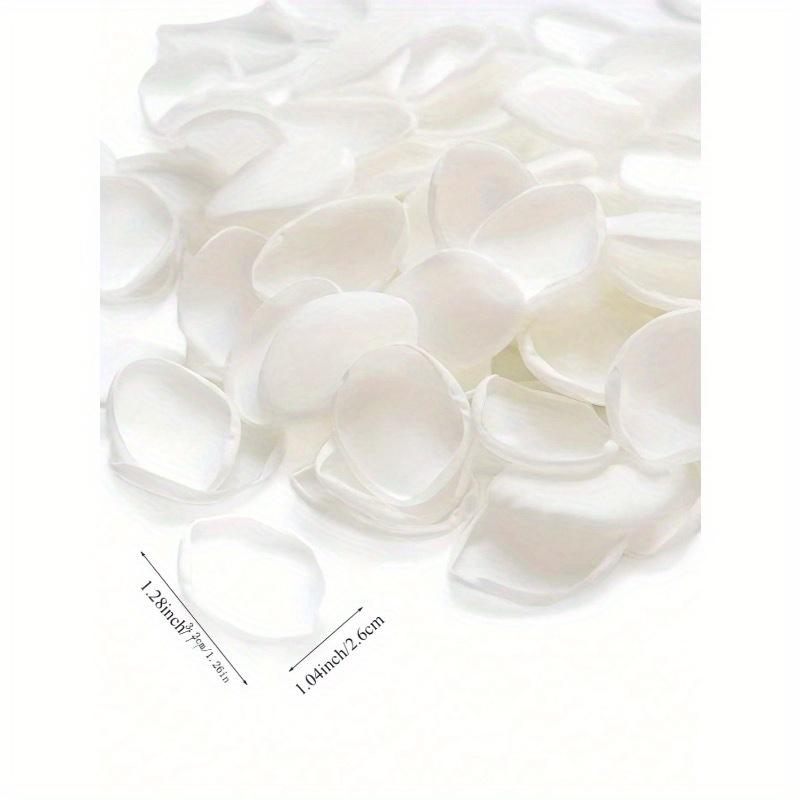 50/100/300/500Pcs Per Pack Artificial Silk Rose Petals White Petals, Suitable For Weddings, Parties, New Year Gift Giving, Valentine's Day