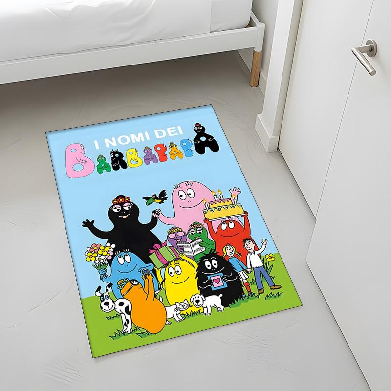 Les Barbapapa (1) Rug Suitable For Living Rooms Bedrooms Computer Rooms Dining Areas And Placement Under Tables And Chairs Also An Ideal Choice For Of