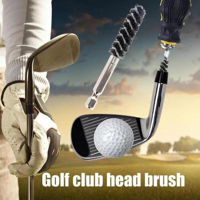 Hlavy golfových holí Hosel kartáč Elektrická vrtačka Drátěný kartáč Šestihranná tyč Kartáč na odstraňování rzi z hlav golfových žehliček Čištění a leštění golfových holí