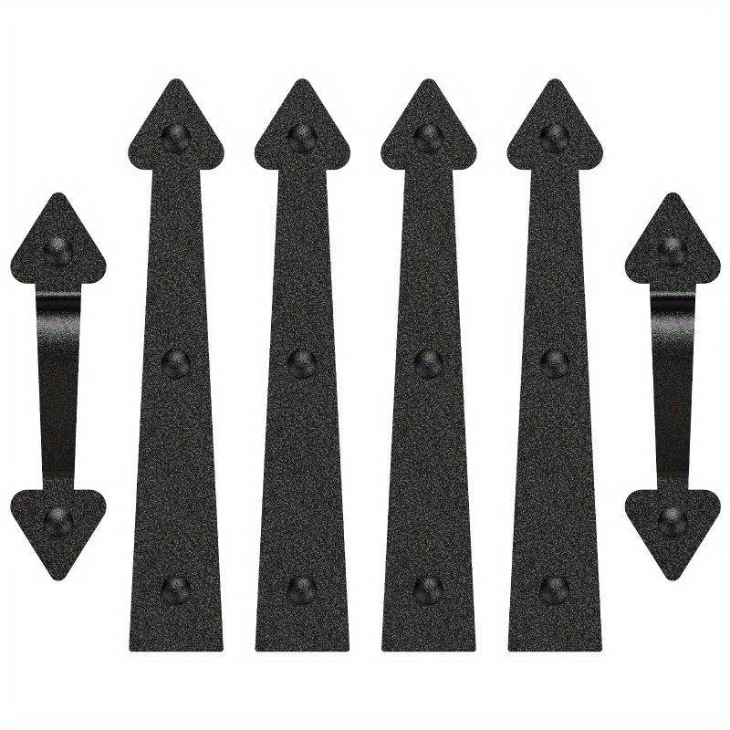 Magnetic Garage Door Accent Set - Sturdy 4pc Decorative Hinges & 2pc Classic Handles - Easy Install DIY Curb Appeal Enhancement Kit