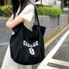 Spring and summer new printed canvas bag women's niche design large-capacity shoulder bag lazy atmosphere tote bag