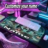 Custom Name Personalized Final Fantasy Pattern Mousepad, Laptop PC Desk Mat, Decorative Desk Mat for Home Keyboard Pad Gift