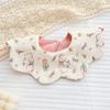 Ins Double-sided Cotton Waterproof Bib Crepe 360-degree Rotating Saliva Towel Children's Breathable Gauze Baby Bib