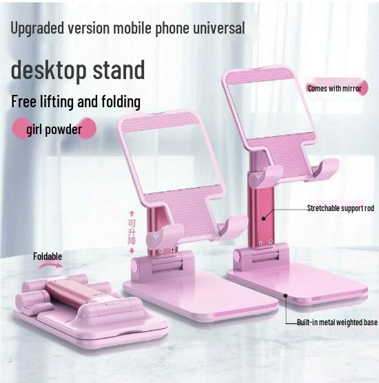 Multi-functional Portable Desktop Phone Holder Stand for Streaming, Online Classes, and Tablets
