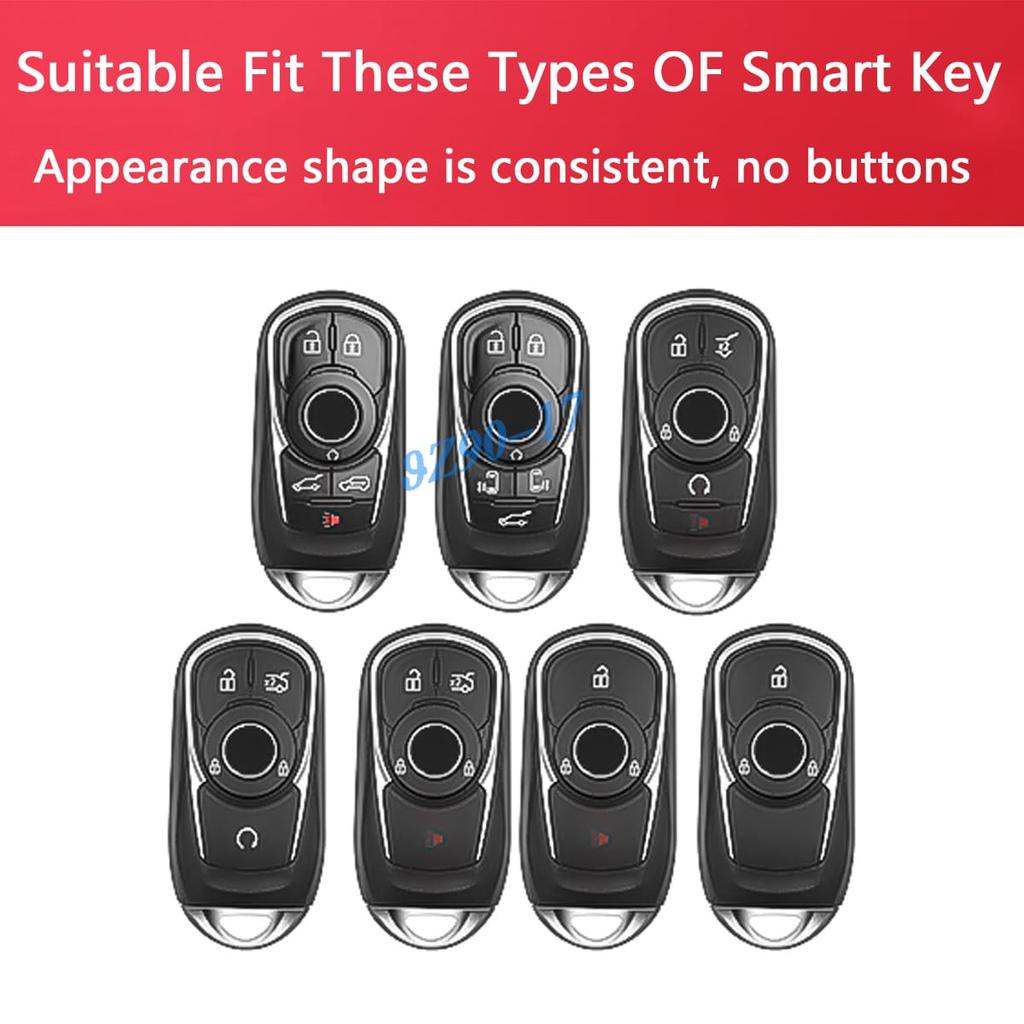 For Buick Enclave Encore Gx Envision Lacrosse Regal Sportback Tourx Abs Carbon Fiber Car Smart Key Cover Case Keychain
