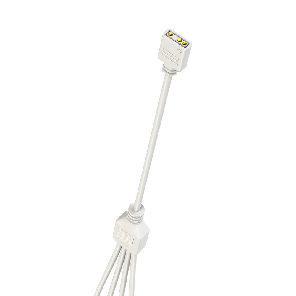 ARGB Chassis Fan Splitter 5V 3PIN Connector 1 To 2/3/4 Motherboard Extension Cable Synchronization 30cm for PC Light Strip Fans