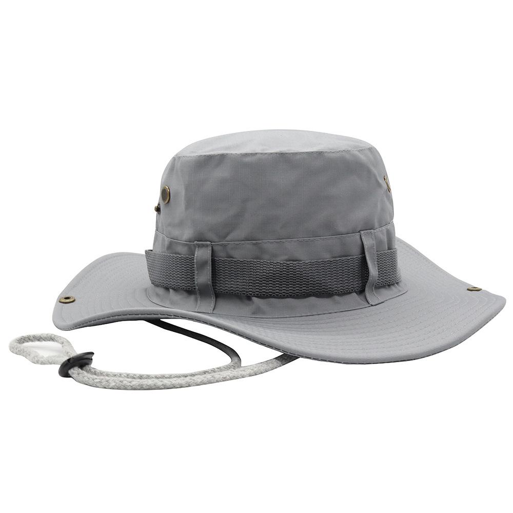 Outdoor Men's Solid Big Eaf Sun Hat Bucket Hat -UV Protection Women Bucket Hat Summer Hiking For Fishing Camper Camp Cap