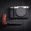 Kompatibel med Sony A7C Mark II A7C2 A7CR kamera eksklusiv plate Retro håndtak i ekte tre Arca standardspesifikasjon [Iborrys] ILCE-7CM2 L-formet ·