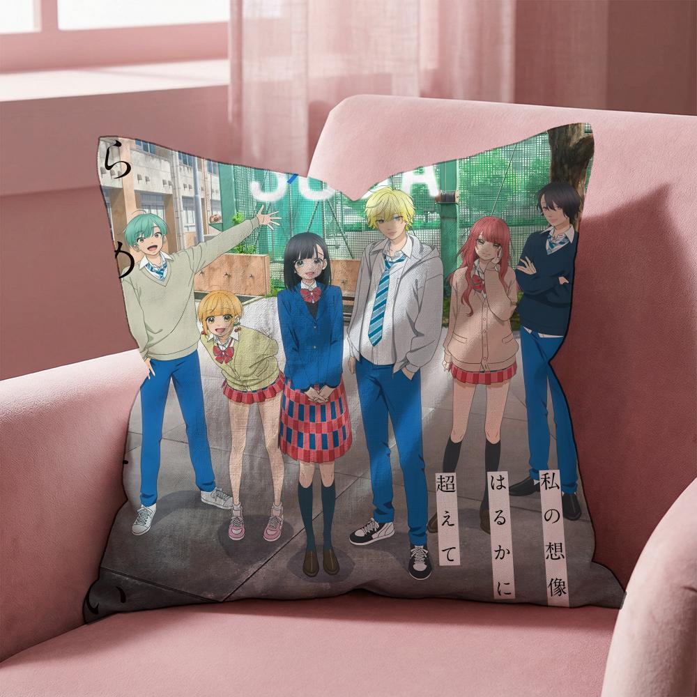 

H-Honey L-Lemon SodaS Cushion Cover Multi-Scene Pillow Cover for Home & Car - Reversible, Soft & Durable for Daily Use 30cmx30cm