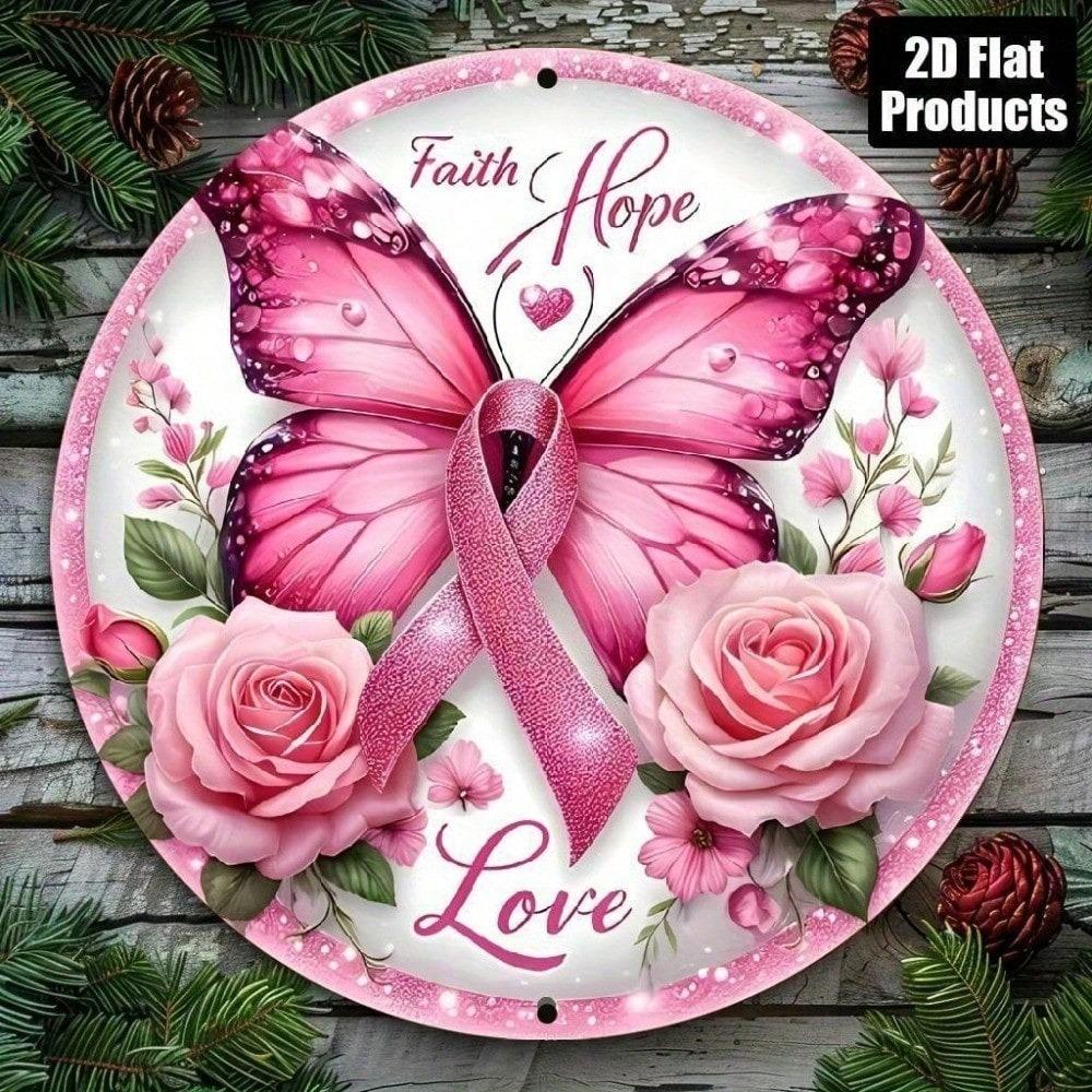 Damen 925 Sterling Silber Rosa Band Anhänger Halskette Brustkrebs Aufmerksamkeits Schmuck Verstellbare Kette