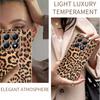 For Xiaomi 15T Case Leopard Print PU Leather Coated PC + TPU Electroplating Phone Cover