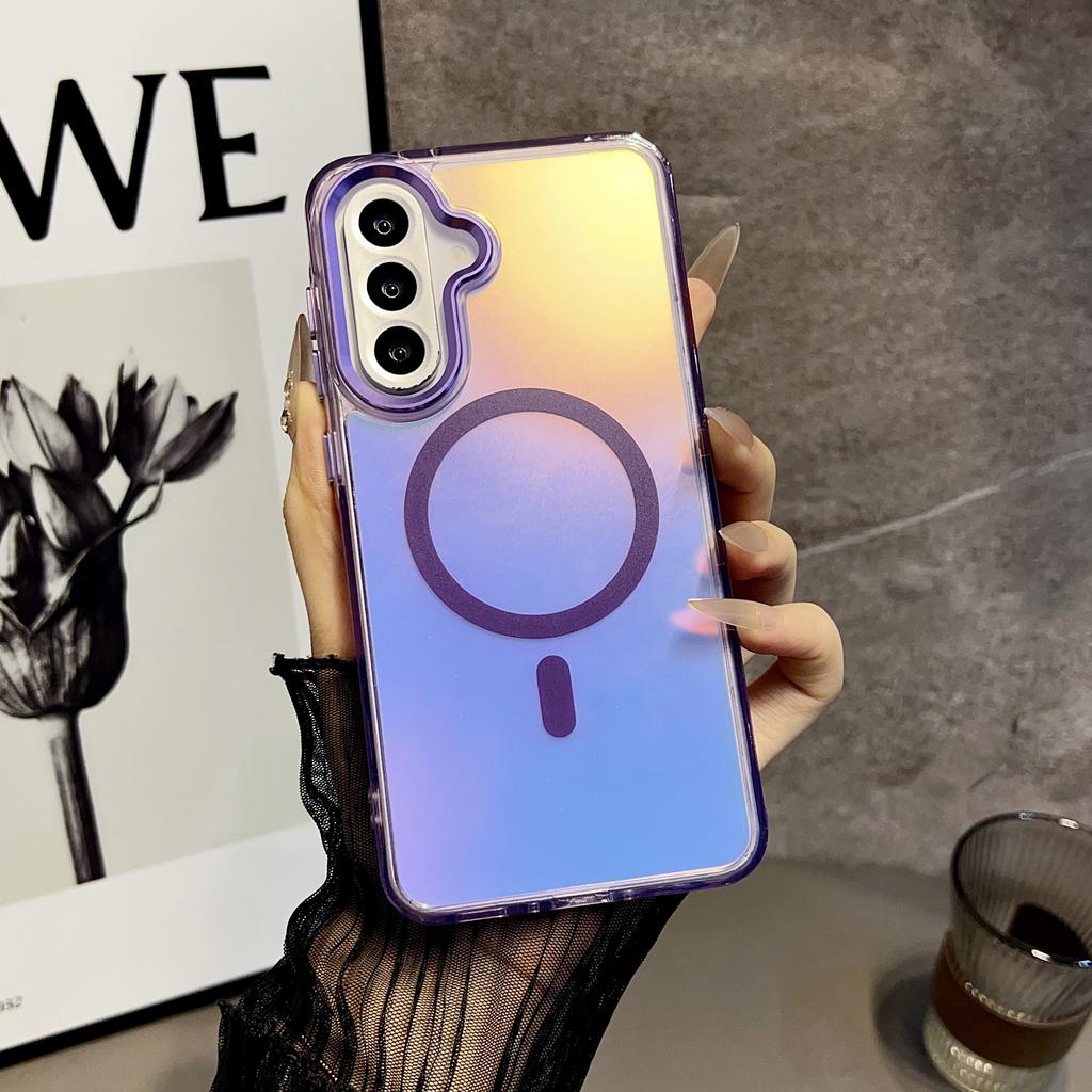 For Samsung Galaxy A56 5G Case Compatible with MagSafe Color Changing TPU Phone Back Cover