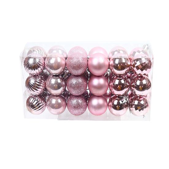 Christmas Balls Ornaments Lovely Eye-catching Plastic Christmas Balls Pendant Festive Ambience Christmas Tree Balls Christmas Tree Balls