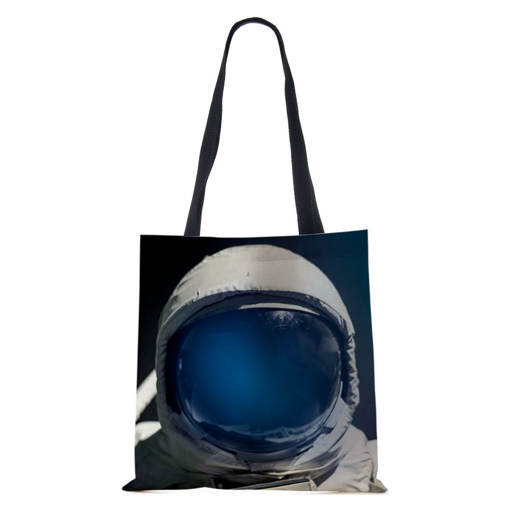 Damska płócienna torba na ramię Kosmonauta Harajuku 2022 Używana Duża pojemność Codzienna torebka Shopper Podróżna Torba Tote Książki KTY