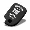 SUITY Silikon Smart Key Hülle für Toyota Hiace und Regius Ace, Perfekte Passform, Kratzfest (Schwarz, 2 Tasten)
