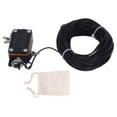 Antena de Onda Corta 1:49 Balun 3‑30MHz Interfaz Estándar Compacta Antena de Media Onda Alimentada en el Extremo