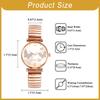 Watch Butterfly Analog Stainless Steel Elastic Stretch Band Arabic Sunray Party Gift for White Friend Women's Charm Quartz, Sparkling, Bangle,