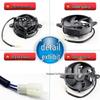 ATV/Motorcycle Radiator Cooling Fan for 150-200cc, 165mm Mounting Hole Spacing, Beach/Car Accessories