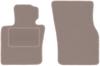 Beige Front Floor Mats For: Mini Cooper F55 5 Doors (2014-)