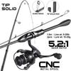 Sougayilang UL Spinning Fishing Rod and Reel Combo Carbon Fiber Fishing Pole 5.2:1 Gear Ratio Reel for Freshwater Bass Fishing