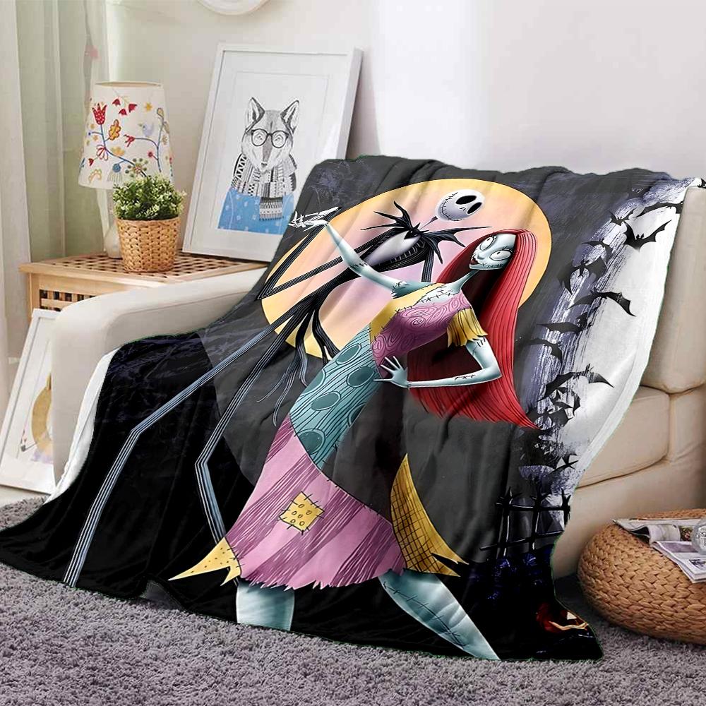 Nightmare Before Christmas Blanket Soft Throw Blanket For Home Bedroom Bed Sofa Travel Office Solid Christmas Blanket