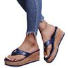 2021 Summer Plus Size Wedge Heel Flip-Flops for Women