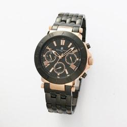Salvatore Marra Men's Metal Belt Multi Function Watch SM22108-PGBK