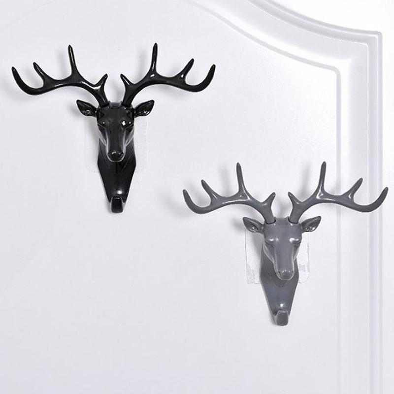 Wall Mounted Hooks Animal Head Rack Coat Caps Wall Hanger Horse Giraffe Elk Hooks Decor Accessories Personalized Hangers