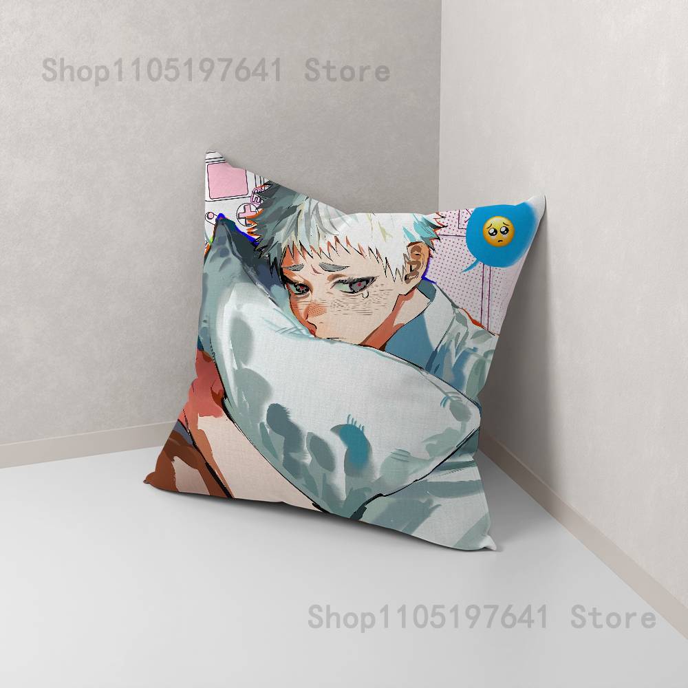Anime The Summer H-Hikaru D-Dieds Pillow Case Plush Pillow Cases Home Decoration Pillow Cover for Sofa Bed Chair Living Room