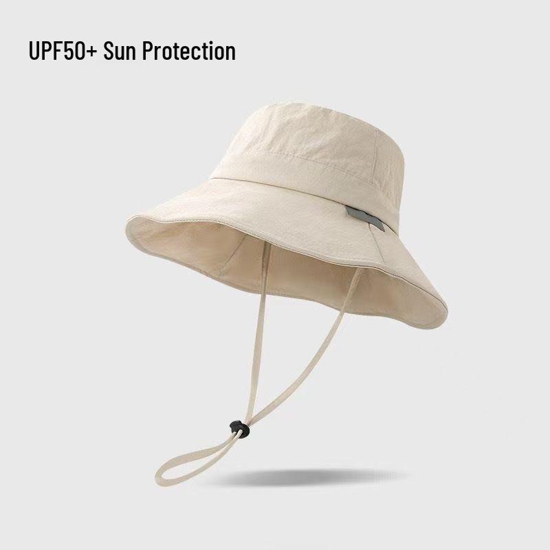 Breathable Quick-Dry Wide Brim Sun Hat for Outdoor Activities - Cycling, Hiking, Mountaineering бежевый