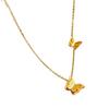 Korean Style Titanium Steel Electroplated Butterfly Necklace - Elegant and Versatile for Casual Wear