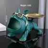 Entryway Console Table with French Bulldog Key Holder, Luxurious Shoe Cabinet, and Creative Home Decoration