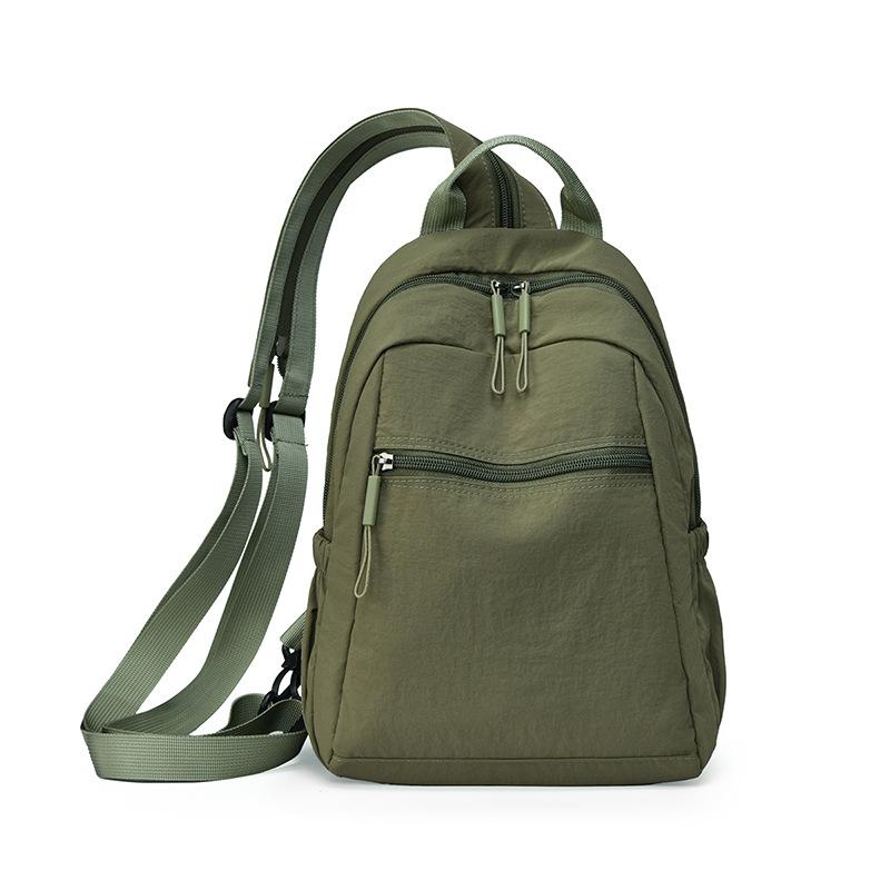 Plecak Podróżny Jednokolorowy Lekki o Dużej Pojemności Wielofunkcyjna Torba na Piersi Torba Crossbody dla Dojeżdżających