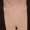 Tatiana (925 Silver) Gemstone Long Necklace NZ2506 Onyx