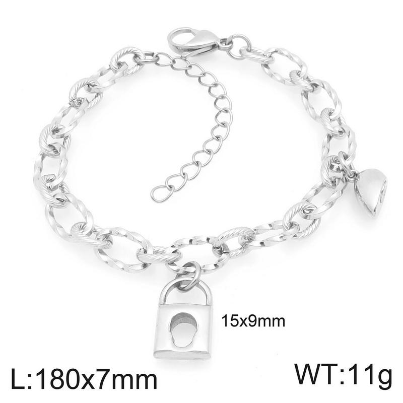 Magnetic Couple Bracelets Gold Color Lock and Key Design Stainless Steel Matching Bracelets for Boyfriend Girlfriend Valentin