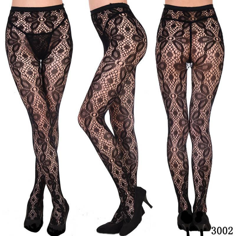 transparent tights with patterns