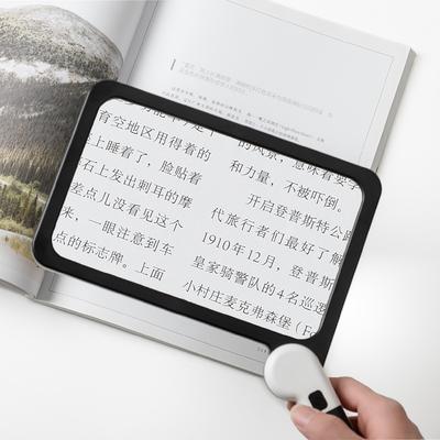 Magnifier with Gluing Handle Dimmable Reading Magnifier 48 LED Lights 2 Dimming Modes for Old People Seniors for Books Reading