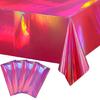 Color Changing Aluminum Film Tablecloth Disposable Water Resistant Stains Resistant For Instants Party Setups And Decoration
