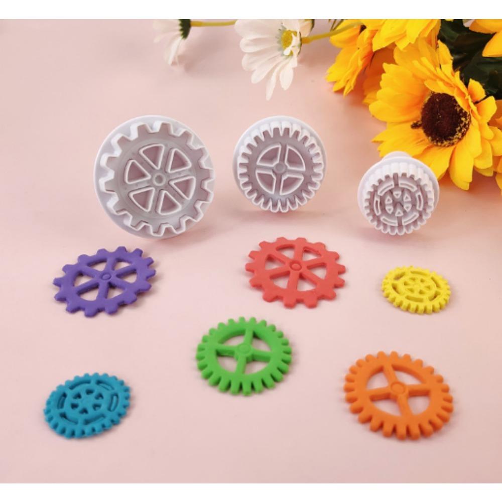 Ausstechformen, für Cupcake-Dekoration Kunststoff Zahnrad Ausstechformen Steampunk Form Fondant Kuchenformen Ausstecher
