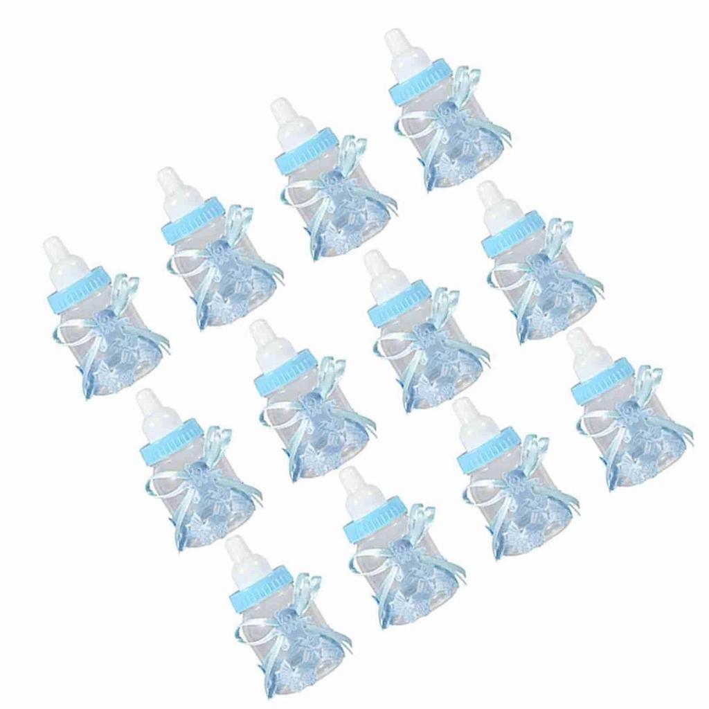Candy Chocolate Bottles Box For Baby Shower Party Favors Gifts Decorations 12pcs Blue