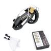 Electro Shock Male Chastity Cage Restraint Locking Ring Belt E-Stim Device  Penis Stimulation Sex Toy for Men Adult Sex Game