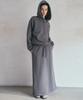 Aueonoseuteljia Cozy Henry Long Skirt_Charcoal(O25-Sk21)