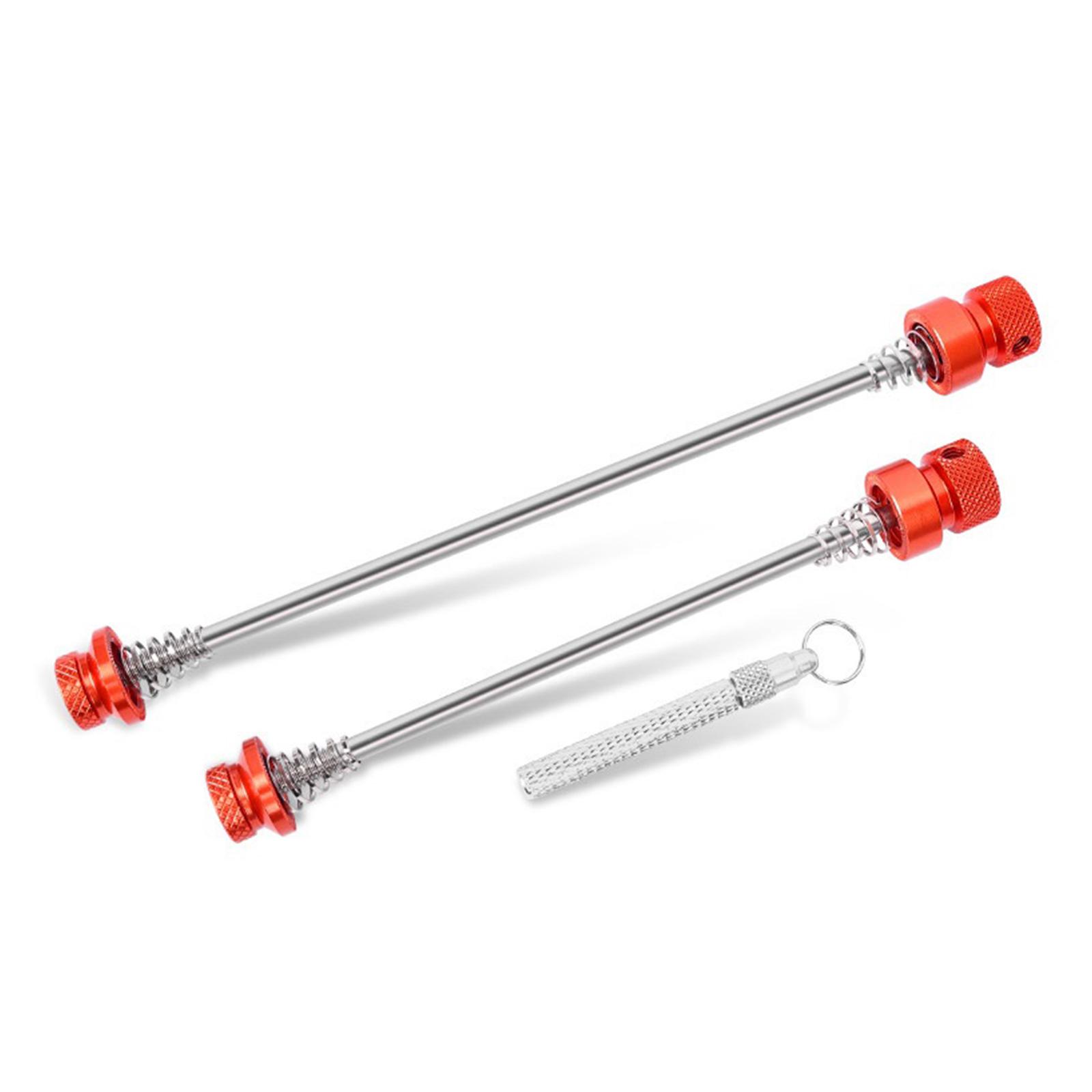 

Bicycles Front Rear Hub Set Bike AntiTheft Quick Release Skewers Bicycle Wheels Locking Security Quick Release Lever червоний