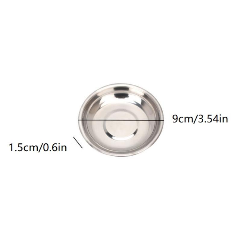 Durable 9CM Stainless Steel Sauce Bowls for Dipping and Seasoning Perfect for Sushi BBQ Salad and Party Appetizer Presentation 5/10PCS