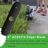 2 Divisions Professional Pruner Replacement Sharpeners 8x2 Foot Untarnished Global Suitable Grass Fringes