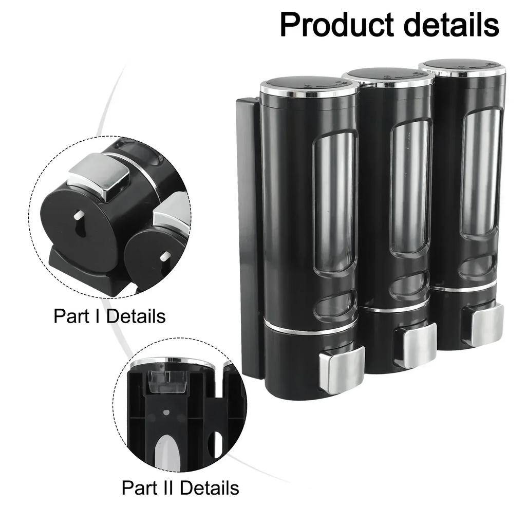 Bathroom Electroplating Bathroom Soap Dispenser Hotel Soap Dispenser Convenient Large Capacity Transparent Design