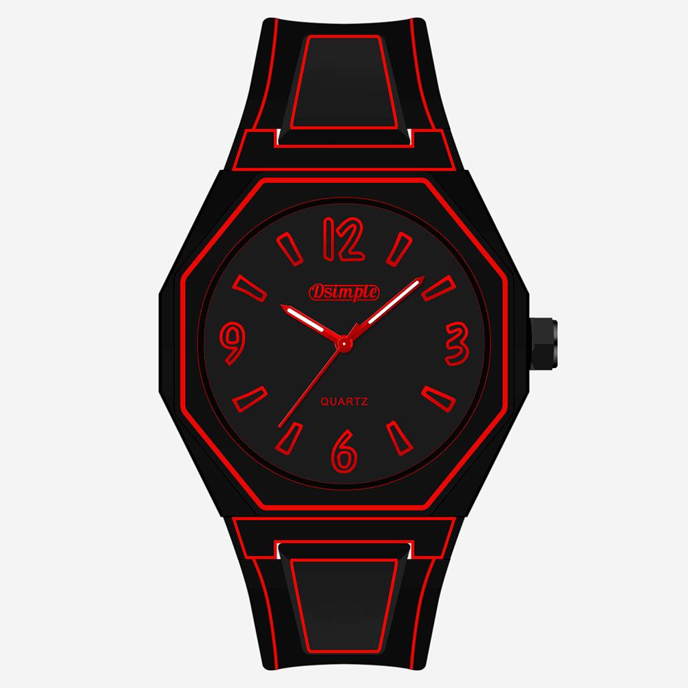 Trend Line Watch Comic Student Two Dimensional Quartz Watch Art Design Personality Watch Trend Watch