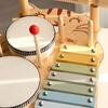 Wooden Kids Early Education Multifunctional Percussion Table Baby Boys Girls Educational Drum Percussion Instrument Enlightenment Toys